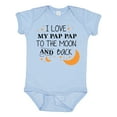 thumbnail image 1 of Inktastic I Love My Pap Pap to the Moon and Back Boys or Girls Baby Bodysuit, 1 of 5