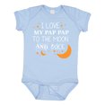 thumbnail image 1 of Inktastic I Love My Pap Pap to the Moon and Back Boys or Girls Baby Bodysuit, 1 of 5