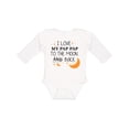 thumbnail image 1 of Inktastic I Love My Pap Pap to the Moon and Back Boys or Girls Long Sleeve Baby Bodysuit, 1 of 5