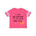 thumbnail image 1 of Inktastic I Love My Pap Pap to the Moon and Back Boys or Girls Toddler T-Shirt, 1 of 5