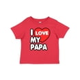 thumbnail image 1 of Inktastic I Love My Papa Boys or Girls Baby T-Shirt, 1 of 5