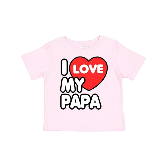 Inktastic I Love My Papa Boys or Girls Toddler T-Shirt