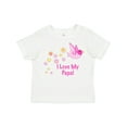 thumbnail image 1 of Inktastic I Love My Papa Girls Toddler T-Shirt, 1 of 5