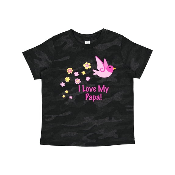 Inktastic I Love My Papa Girls Toddler T-Shirt