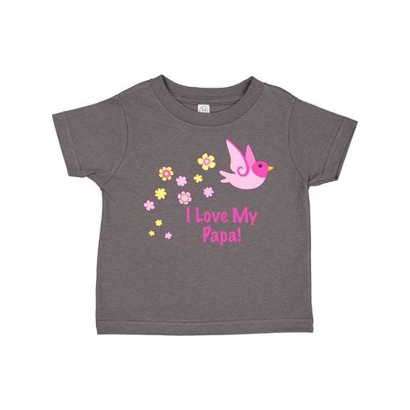 Inktastic I Love My Papa Girls Toddler T-Shirt