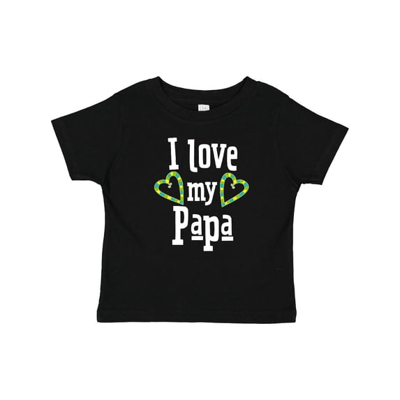Inktastic I Love My Papa Hearts Boys or Girls Baby T-Shirt