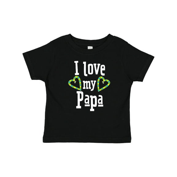 Inktastic I Love My Papa Hearts Boys or Girls Baby T-Shirt