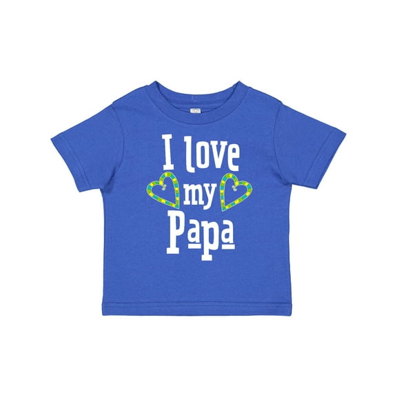Inktastic I Love My Papa Hearts Boys or Girls Toddler T-Shirt