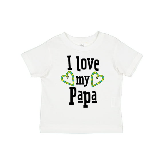 Inktastic I Love My Papa Hearts Boys or Girls Toddler T-Shirt