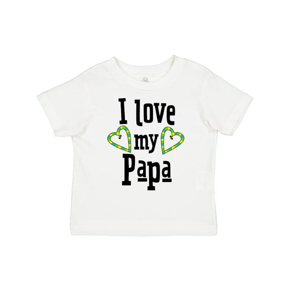 Inktastic I Love My Papa Hearts Boys or Girls Toddler T-Shirt