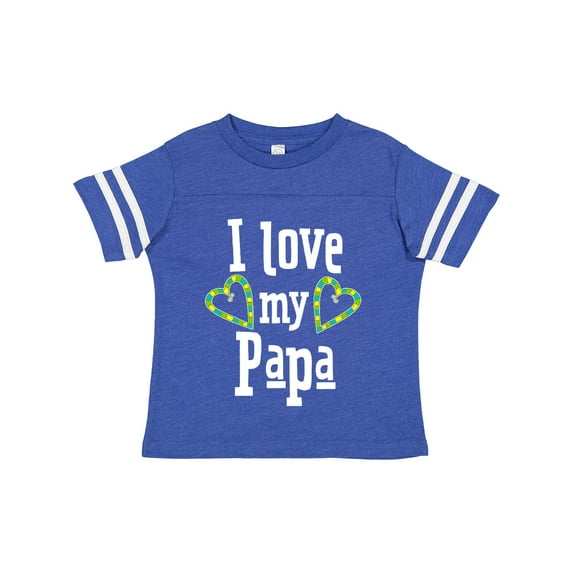 Inktastic I Love My Papa Hearts Boys or Girls Toddler T-Shirt