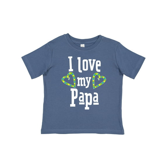 Inktastic I Love My Papa Hearts Boys or Girls Toddler T-Shirt