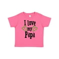 thumbnail image 1 of Inktastic I Love My Papa Hearts Boys or Girls Toddler T-Shirt, 1 of 5