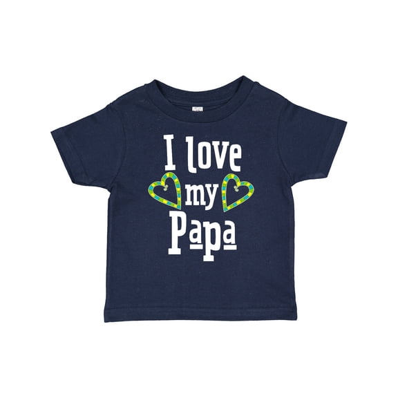 Inktastic I Love My Papa Hearts Boys or Girls Toddler T-Shirt