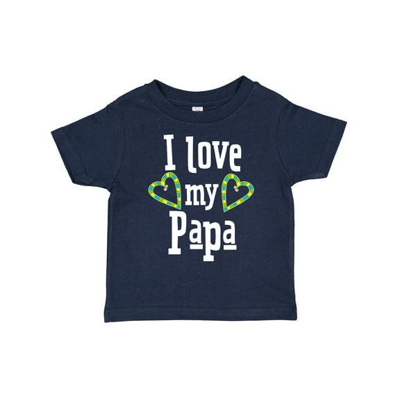 Inktastic I Love My Papa Hearts Boys or Girls Toddler T-Shirt