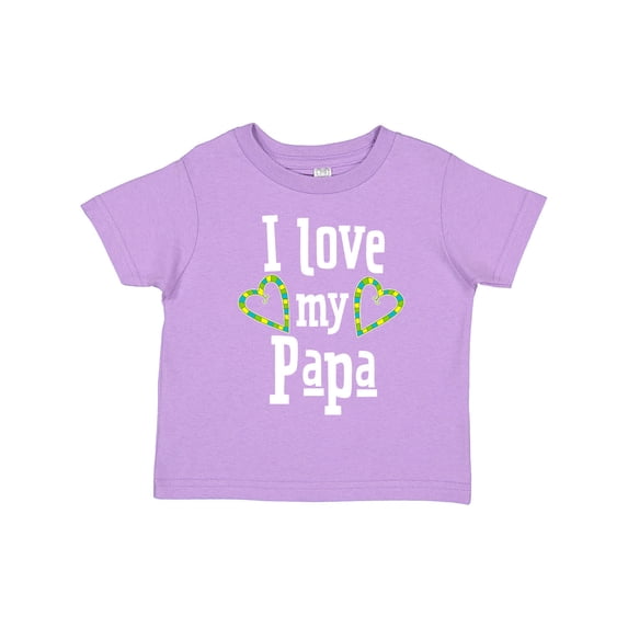 Inktastic I Love My Papa Hearts Boys or Girls Toddler T-Shirt