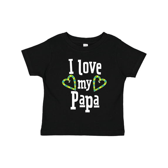 Inktastic I Love My Papa Hearts Boys or Girls Toddler T-Shirt