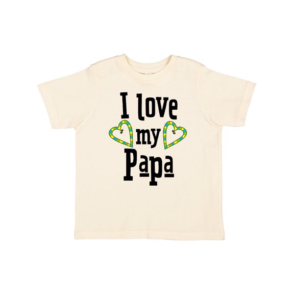 Inktastic I Love My Papa Hearts Boys or Girls Toddler T-Shirt