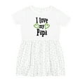 thumbnail image 1 of Inktastic I Love My Papa Hearts Girls Toddler Dress, 1 of 5