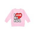 thumbnail image 1 of Inktastic I Love My Papa Toddler Sweatshirt, 1 of 4
