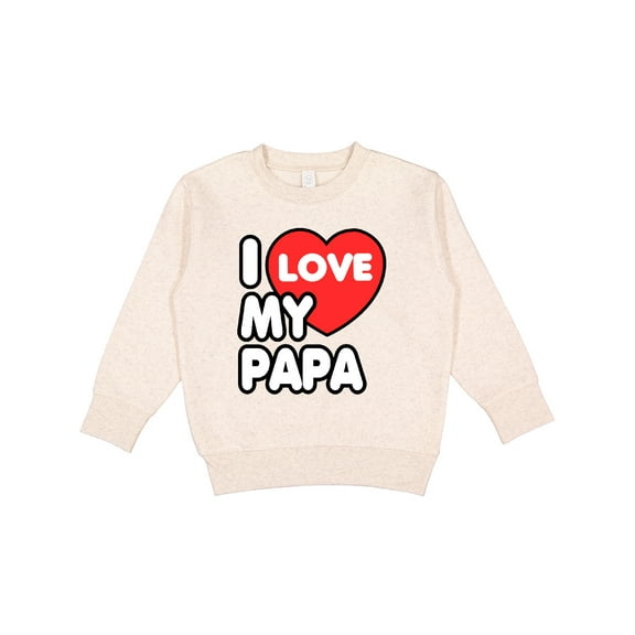 Inktastic I Love My Papa Toddler Sweatshirt