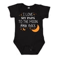 thumbnail image 1 of Inktastic I Love My Papa to the Moon and Back Boys or Girls Baby Bodysuit, 1 of 5