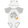 thumbnail image 1 of Inktastic I Love My Papa to the Moon and Back Boys or Girls Baby Bodysuit, 1 of 5