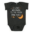 thumbnail image 1 of Inktastic I Love My Papa to the Moon and Back Boys or Girls Baby Bodysuit, 1 of 5