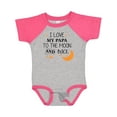 thumbnail image 1 of Inktastic I Love My Papa to the Moon and Back Boys or Girls Baby Bodysuit, 1 of 5