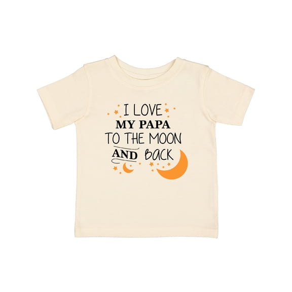 Inktastic I Love My Papa to the Moon and Back Boys or Girls Baby T-Shirt