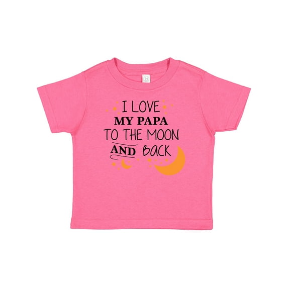 Inktastic I Love My Papa to the Moon and Back Boys or Girls Baby T-Shirt