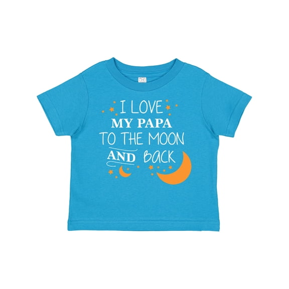 Inktastic I Love My Papa to the Moon and Back Boys or Girls Toddler T-Shirt