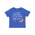 thumbnail image 1 of Inktastic I Love My Papa to the Moon and Back Boys or Girls Toddler T-Shirt, 1 of 5