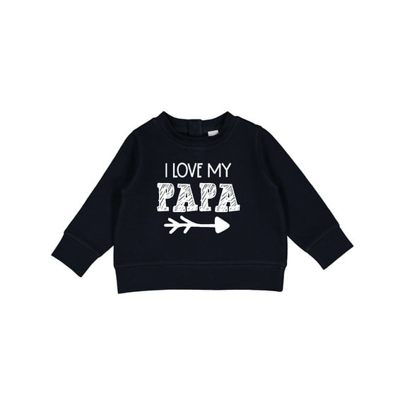 Inktastic I Love My Papa with Arrow Baby Sweatshirt