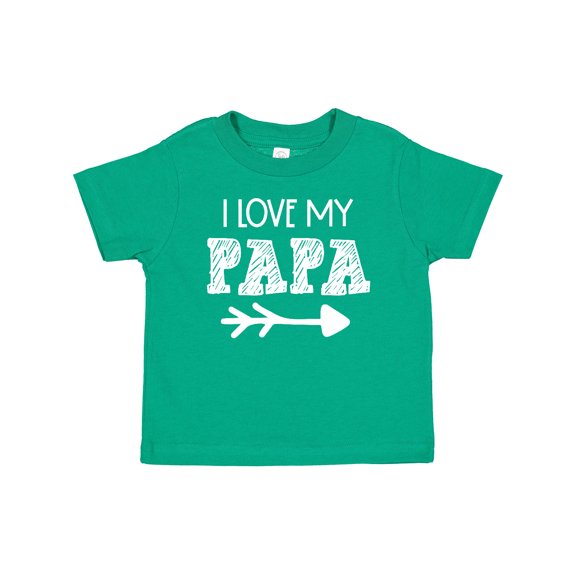 Inktastic I Love My Papa with Arrow Boys or Girls Baby T-Shirt