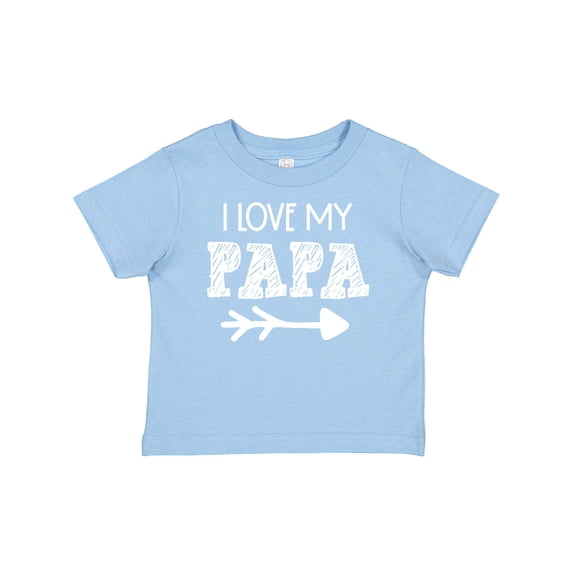 Inktastic I Love My Papa with Arrow Boys or Girls Baby T-Shirt