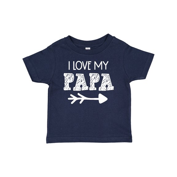 Inktastic I Love My Papa with Arrow Boys or Girls Baby T-Shirt