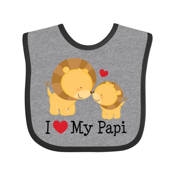 Inktastic I Love My Papi Childs Boys or Girls Baby Bib