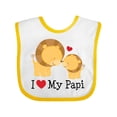 thumbnail image 1 of Inktastic I Love My Papi Childs Boys or Girls Baby Bib, 1 of 4