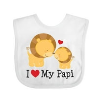 Inktastic I Love My Papi Childs Boys or Girls Baby Bib