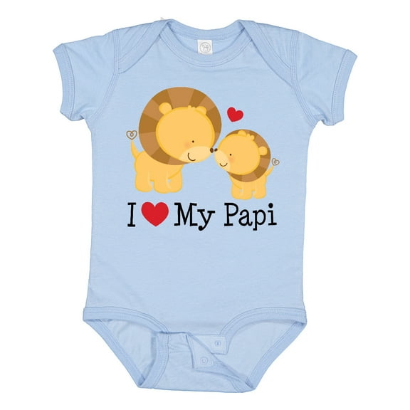Inktastic I Love My Papi Childs Boys or Girls Baby Bodysuit