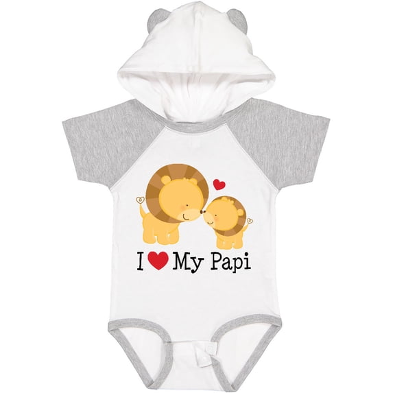 Inktastic I Love My Papi Childs Boys or Girls Baby Bodysuit