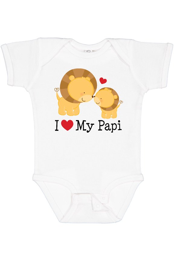 I Love My Papi Childs Boys or Girls Baby Bodysuit