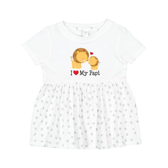 Inktastic I Love My Papi Childs Girls Baby Dress