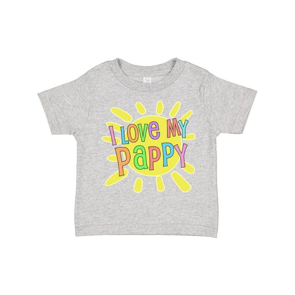 Inktastic I Love My Pappy Sun and Rainbow Letters Boys or Girls Toddler T-Shirt