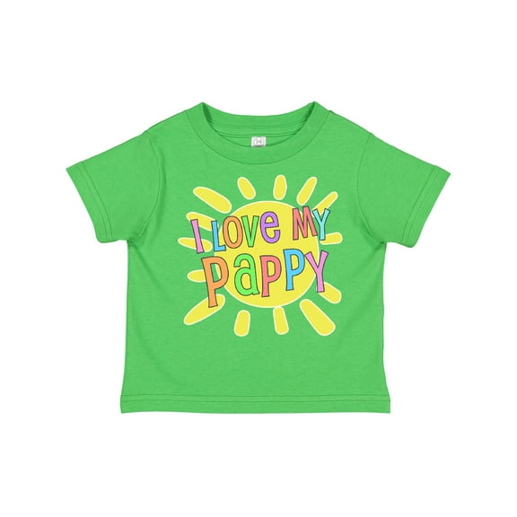 Inktastic I Love My Pappy Sun and Rainbow Letters Boys or Girls Toddler T-Shirt
