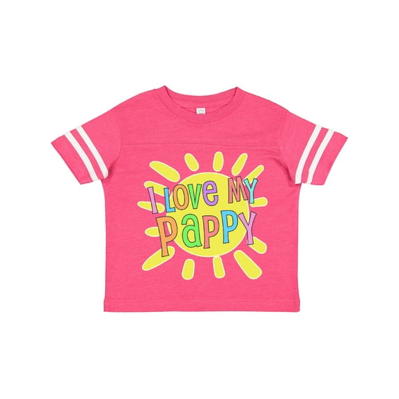 Inktastic I Love My Pappy Sun and Rainbow Letters Boys or Girls Toddler T-Shirt