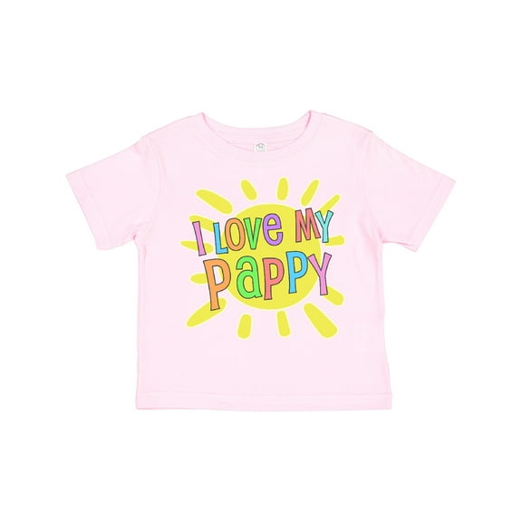 Inktastic I Love My Pappy Sun and Rainbow Letters Boys or Girls Toddler T-Shirt