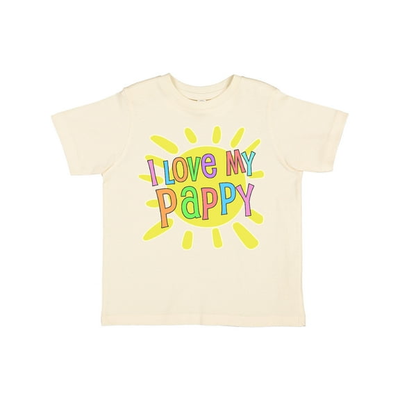 Inktastic I Love My Pappy Sun and Rainbow Letters Boys or Girls Toddler T-Shirt