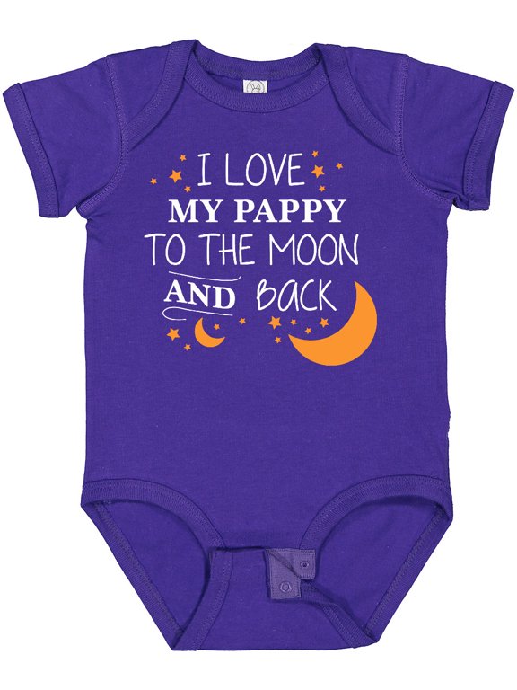 I Love My Pappy to the Moon and Back Boys or Girls Baby Bodysuit
